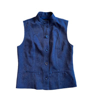 Load image into Gallery viewer, blue jeans button up vest
