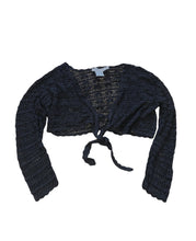 Load image into Gallery viewer, black knitted knot front top
