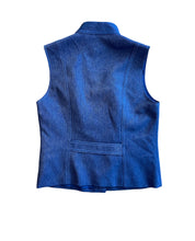 Load image into Gallery viewer, blue jeans button up vest
